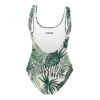 Recycled Tropical Leaf One-Piece Swimsuit – Flattering Fit for Every Body