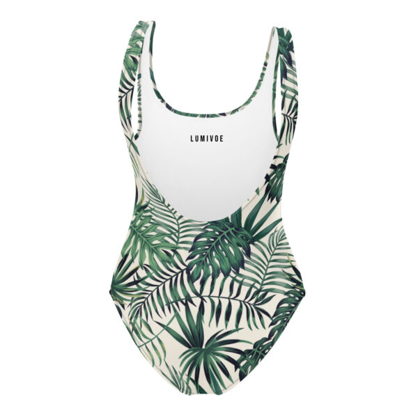 Recycled Tropical Leaf One-Piece Swimsuit – Flattering Fit for Every Body