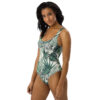 Recycled Tropical Leaf One-Piece Swimsuit – Flattering Fit for Every Body